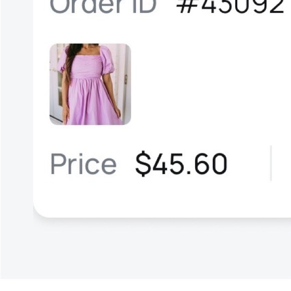 Elegant Puff Sleeve Mini Dress in Purple - Picture 3 of 4